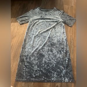 George Blue velour dress